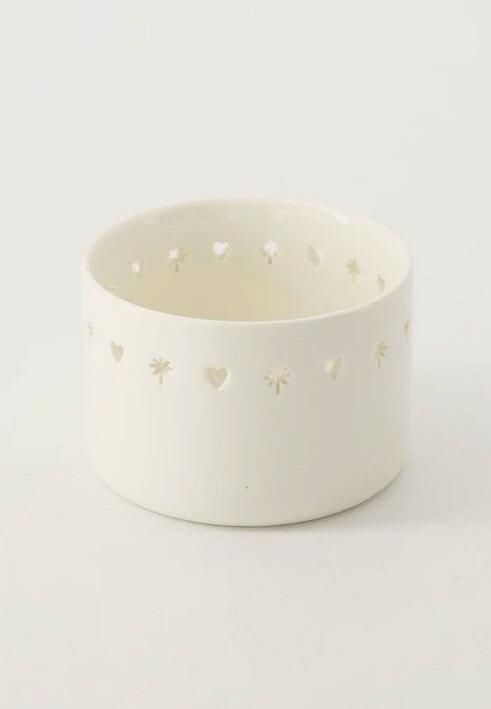 Zusss Waxinelichthouder Keramiek Hart ster
