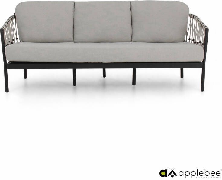 Apple Bee tuinmeubelen Menton loungebank | Zwart