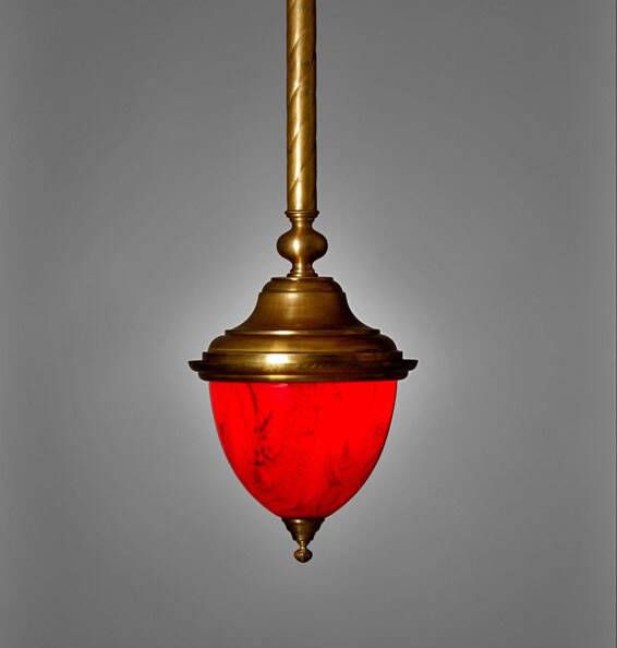 Allure Hanglamp glas Santa Cruz antiek brons