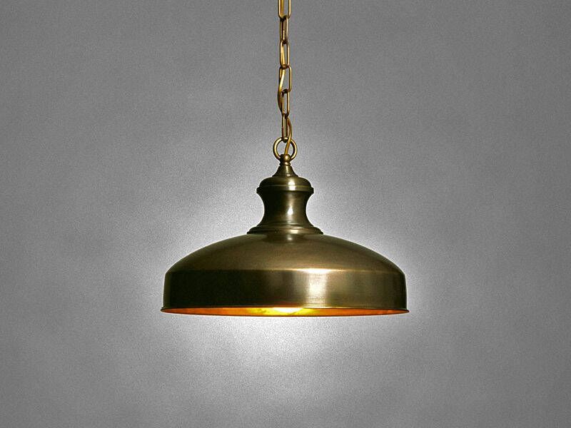 Allure Hanglamp Modena antiek messing kap in kleur