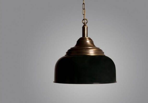 Allure Nostalgische hanglamp antiek brons bordeaux rood 44cm 10054