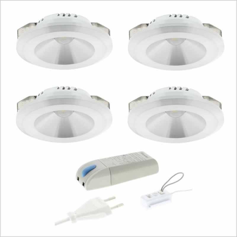 Klemko 4 LED inbouwspot 2.3W 2700K 180 lumen Lumiko Malabo XPG 876621