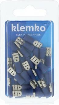 Klemko Blister verpakte Geïsoleerde Vlakstekerhuls 4 8x0 5mm voor 1