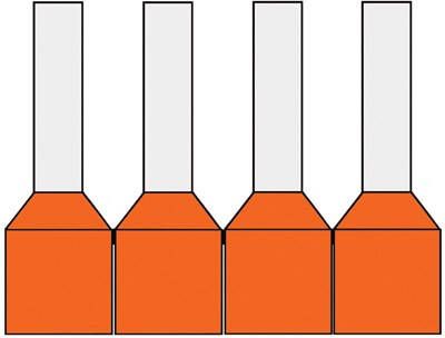 Klemko Geïsoleerde HaspelAdereindhulzen 0 50qmm or penlengte = 8mm