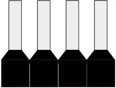 Klemko Geïsoleerde HaspelAdereindhulzen 1 5qmm Zwart penlengte= 8mm