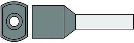Klemko Geïsoleerde TwinAdereindhuls 0 75qmm Grijs penlengte = 10mm