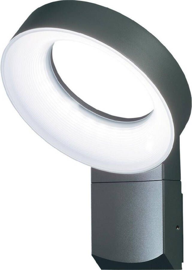 Konstsmide Asti wandlamp met led verlichting ringvorm donker grijs 7273-370