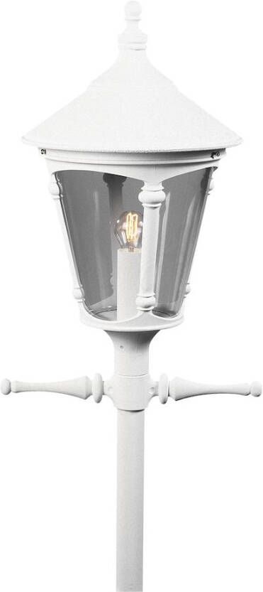 Konstsmide Buitenlamp Virgo 1-lichts matwit 62cm inclusief laddersteun 570-250