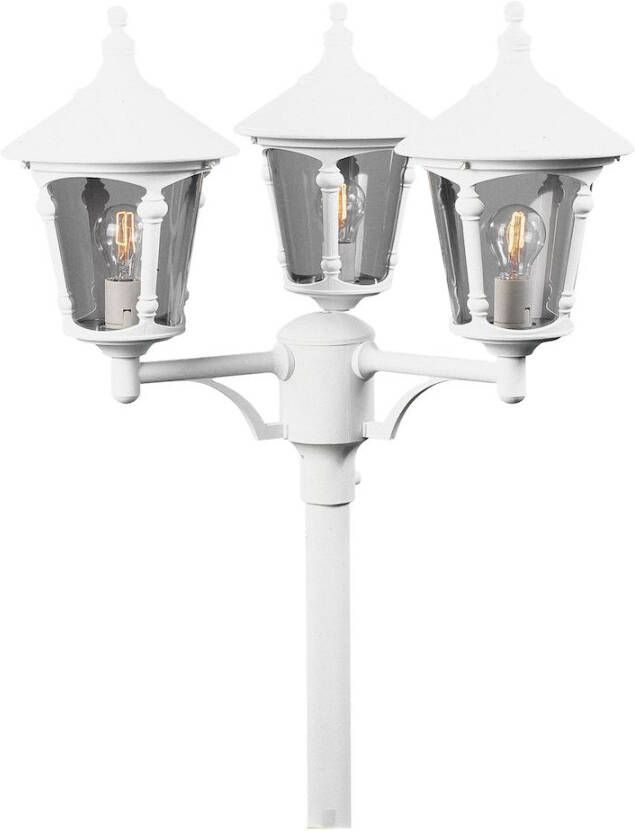 Konstsmide Buitenverlichting lantaarnpaal Virgo 54 cm 3-lichts wit 573-250