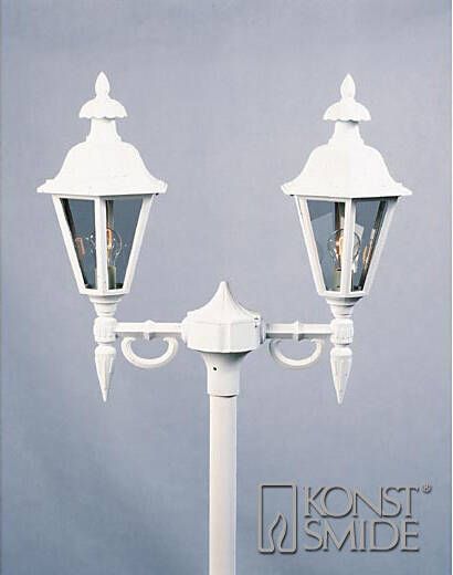 Konstsmide Lantaarnlamp Pallas 2-lichts 60.5 cm matwit E27