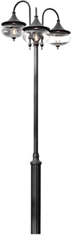 Konstsmide Lantaarnpaal Libra Hercules zwart 319 3 lichts