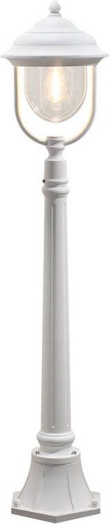 Konstsmide Staande lamp Parma Mezzani wit klassieke tuinverlichting 7225-250 paaltje 118cm