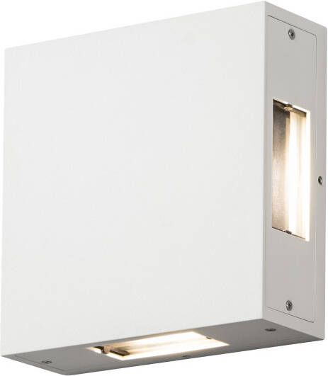 Konstsmide Wandlamp Cremona 7984-250 mat wit 230V quadlight square 17cm 4x 3W