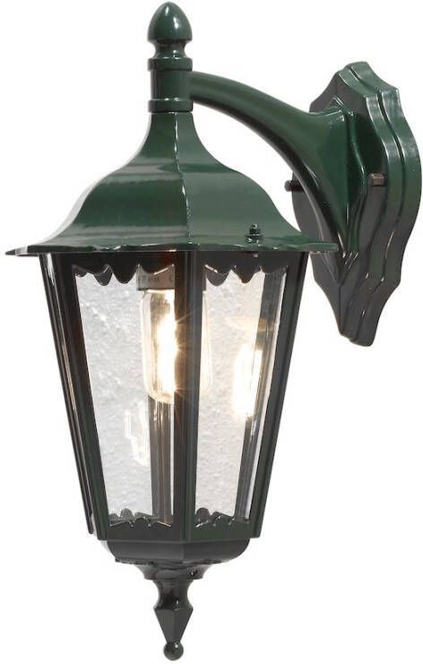 Konstsmide Wandlamp Firenze Certaldo groen buitenlamp 7212-600 zeskant hangend