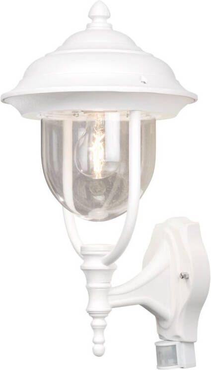 Konstsmide Wandlamp Parma Soragna wit klassieke buitenlamp loopsensor 7235-250
