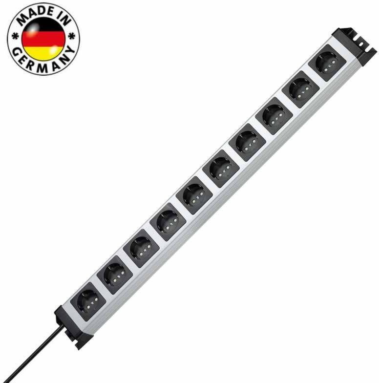 Kopp stopcontact 10 voudig professioneel snoer en stekker 65mm hoh Powerversal