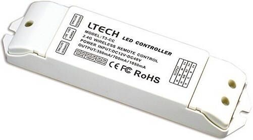 LTECH LED Receiver RF 2.4GHz T1 2 3 3M CC T3-CC
