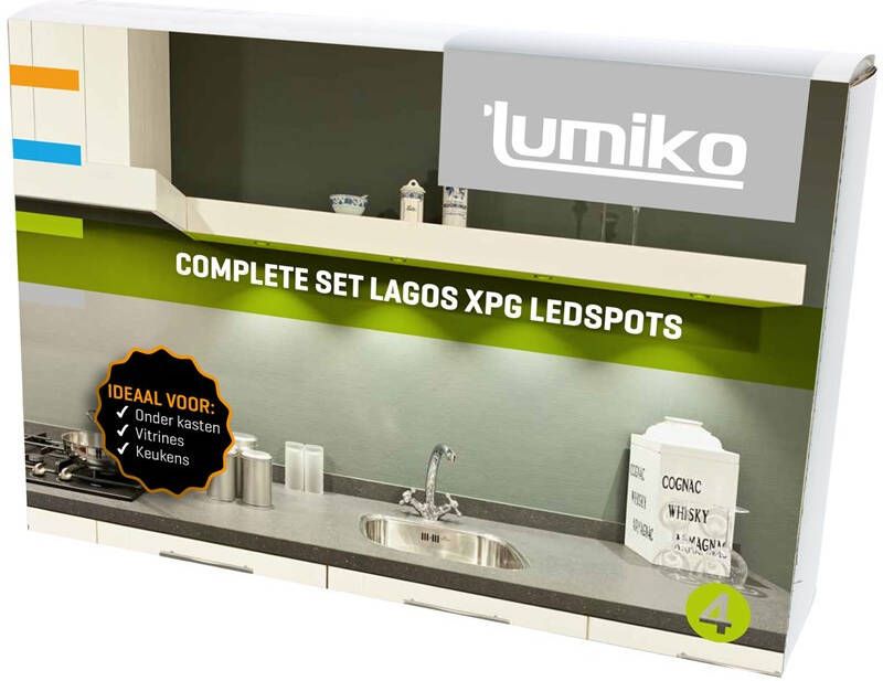 Lumiko by Klemko LAGOS XPG inbouwspot set 3 spots compleet 2.3W 180 lumen 3000K Lumiko 863856