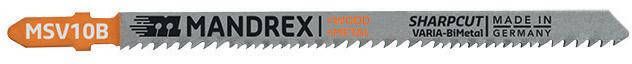 Mandrex Decoupeerzaag 132mm ruwe snede Sharpcut Varia (2 st.)