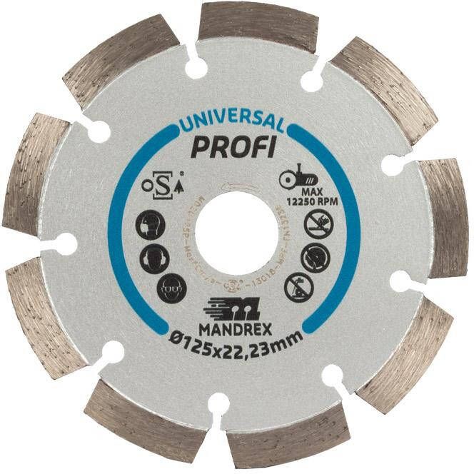 Mandrex Diamantzaagblad 115mm Profi Universeel