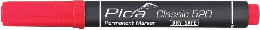 Pica 520 40 Permanent Marker 1-4mm rond rood 10st.