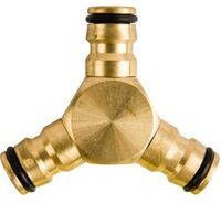 Polet Driewegkoppeling Brass Blister