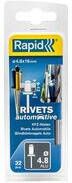 Rapid Automotive Blindklinknagels Ø 4.8x16mm 4 kleuren + boor in blister (32 stuks)