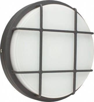 Schwabe LED Bulkhead 20W 4000K 680 lumen rond zwart diameter 220mm hoogte 52mm