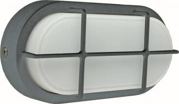 Schwabe Led Bulkhead 7W 4000K 680 lumen ovaal zwart 175x90x46mm