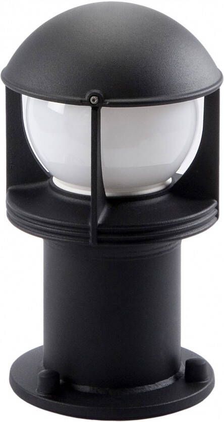 SG Lighting Bollard armatuur zwart E27 fitting SG LED verlichting Opus R 40cm hoog 22cm doorsnede 614740