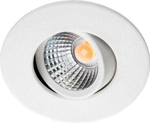 SG Lighting LED inbouwspot 4W 2700K mat wit draai en kantelbaar SG Nano Tilt