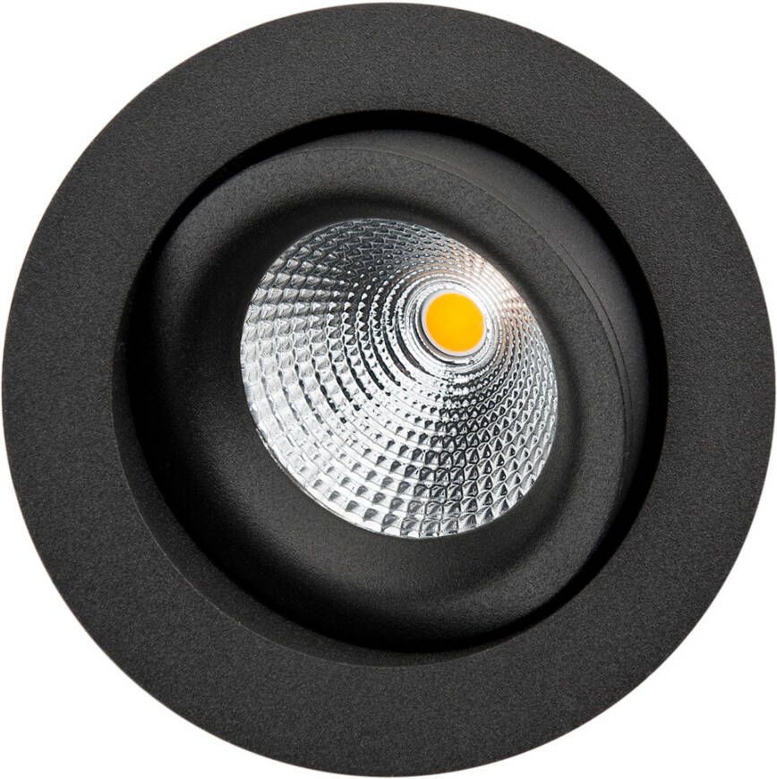 SG Lighting LED inbouwspot 540 lm 6W 2700K zwart dimbaar IsoSafe SG 901203