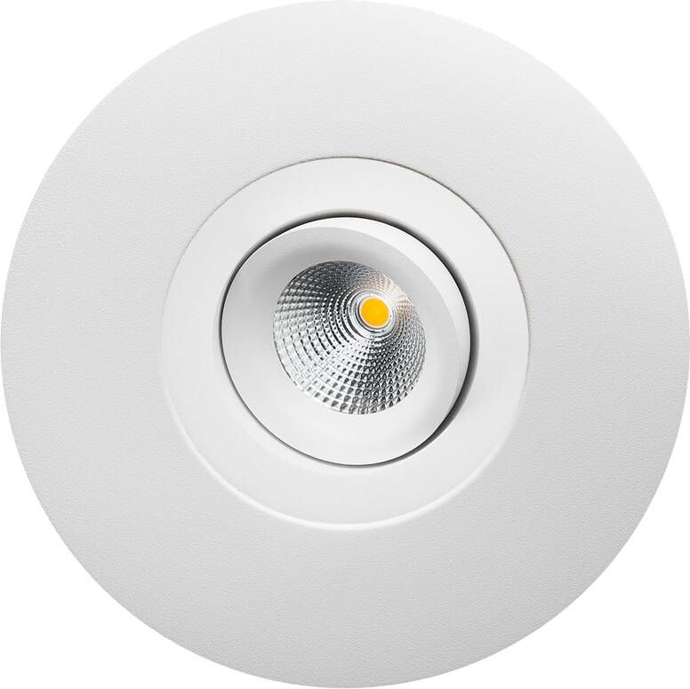 SG Lighting LED inbouwspot 540 lumen 6W wit draai en kantelbaar dim to warm 180mm