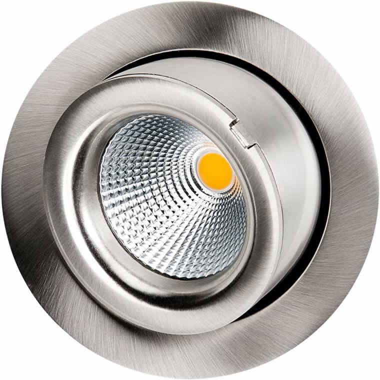 SG Lighting LED inbouwspot 9W 2700K geb. staal kantelbaar exclusive SG 903202