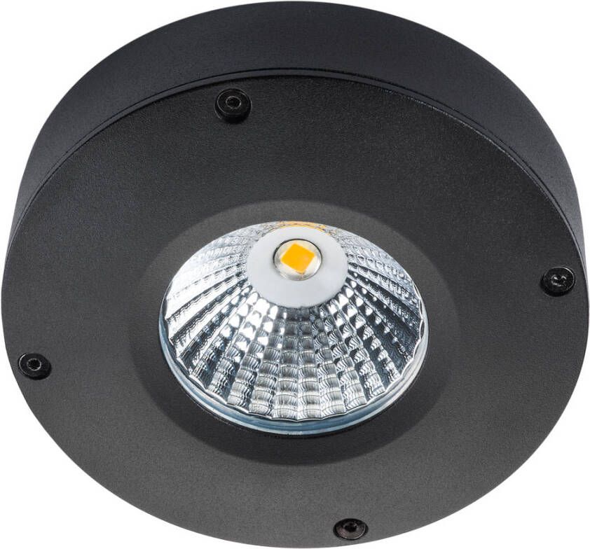 SG Lighting SG Callisto LED opbouw zwart 4W 3000K dimbaar IP65 IK06 wandlamp voor binnen en buiten