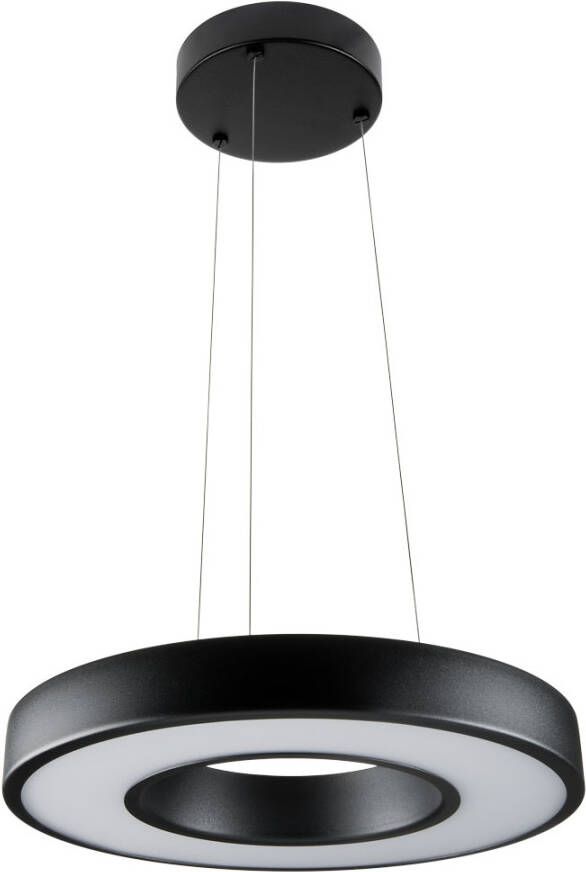 SG Lighting SG Circulus Pendel LED Plafondlamp zwart 17W 2700K dimbaar 36cm doorsnede in hoogte verstelbaar
