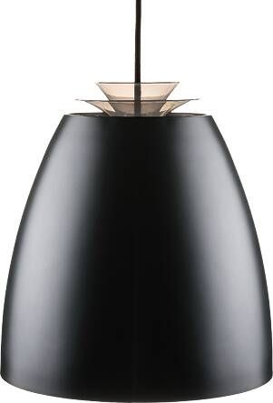 SG Lighting SG Hanglamp Bell maxi zwart met goudkleurige binnenkant met LED lamp 15W 840 lumen