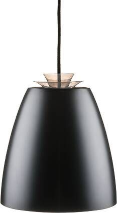SG Lighting SG Hanglamp Bell midi zwart met goudkleurige binnenkant met LED lamp 10W 590 lumen