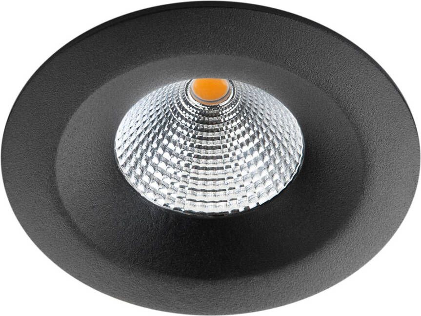 SG Lighting SG LED inbouwspot 7W 2700K 610 lumen zwart dimbaar UNILED isosafe IP65 SG 904223 slechts 35mm hoog