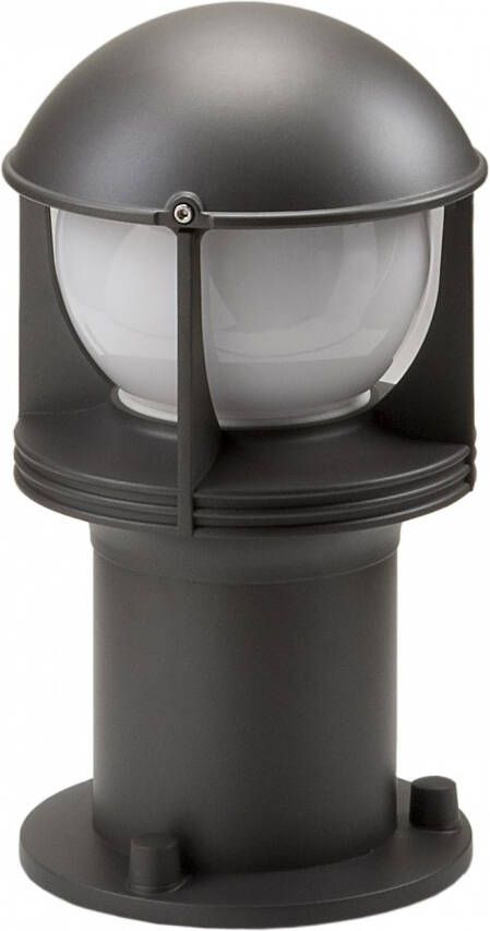 SG Lighting SG LED verlichting Opus R grafiet E27 fitting 40cm hoog 22cm diameter gemaakt van aluminium 623740