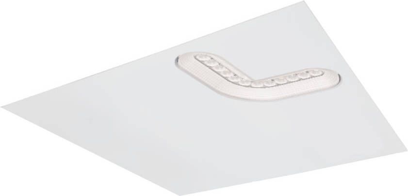 SG-verlichting Kantoor LED verlichting Molior Corner 1 hoek 9W 920 lumen 4000K 592x592 wit