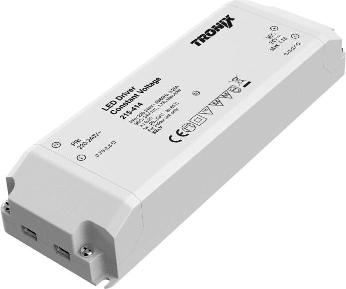 Tronix Driver 24V 40W Block Type Indoor niet dimbaar 215-414