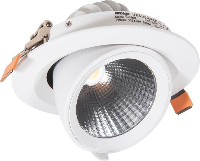 Tronix LED downlight 10W 1085 lumen 4000K optioneel dimbaar Ø180mm