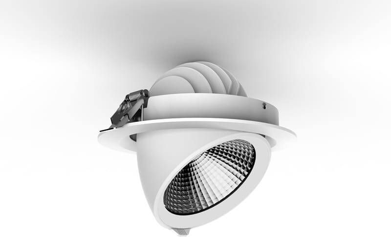 Tronix LED downlight 20W 2040 lumen 4000K optioneel dimbaar Ø145mm gatmaat 120mm kantelbaar en draaibaar