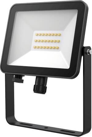 Tronix LED floodlight Eco 20W 2000 lumen breedstralend 120° lichtkleur 3000K met 1.5m en stekker snoer