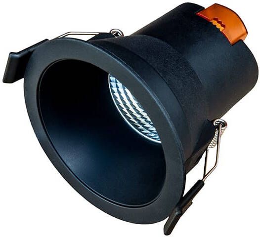 Tronix LED inbouwspot zwart Ø68-73mm 6W 2200K 370 Lm Triac Dimbaar Zwart
