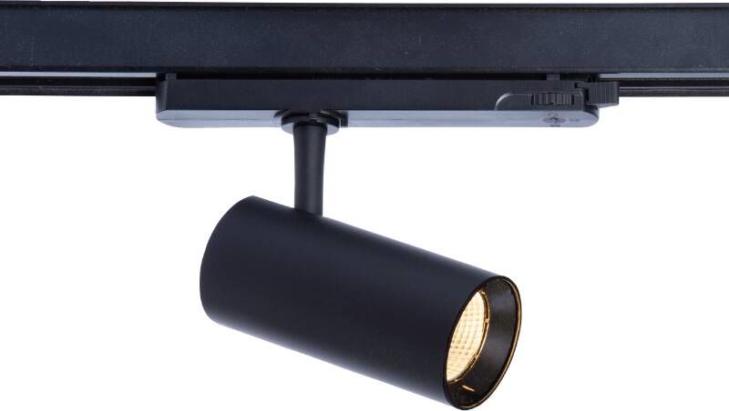 Tronix LED railspot zwart 20W 1706 lumen 3000K voor 3 fase spanningsrail dimbaar