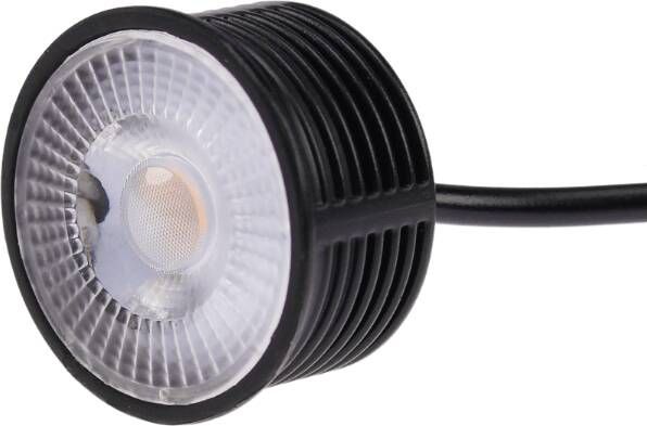 Tronix LED spot 5W 400 lumen 38° 2700K dimbaar vervangt een GU10 lamp slechts 26mm hoog zwart