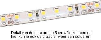 Tronix LED strip wit 4000K dimbaar 120 LEDs per meter rol 5 meter