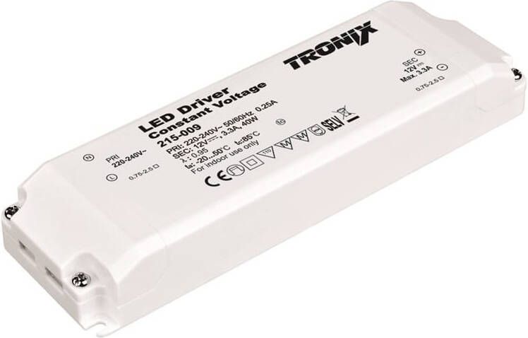 Tronix LED voeding 12V 40W 215-009 niet dimbaar